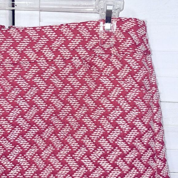 Talbots Tweed Skirt Size 14 A-Line Pink Wool Blend - Picture 5 of 10